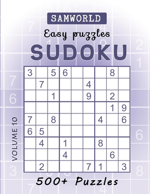 Easy Sudoku Puzzles Over 500 Easy Sudoku Puzzles And Solutions Volume 10 Paperback Crow Bookshop