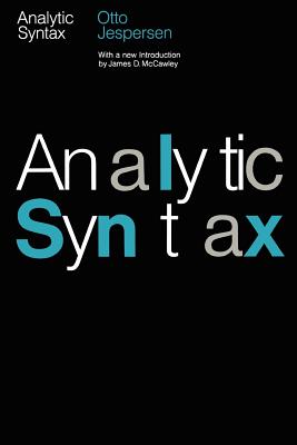Analytic Syntax By Otto Jespersen Cover Image