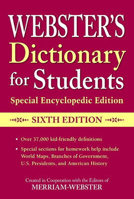 Webster's Dictionary for Students, Special Encylopedic Edition  Cover Image