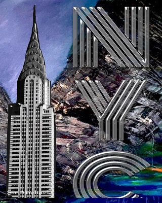 Iconic Chrysler Building New York City Sir Michael Huhn Artist Drawing Writing journal By Michael Huhn Cover Image