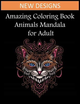 Animal Coloring Book For Adults: Stress relieving animals coloring book -  Relaxation therapy - (Paperback) 