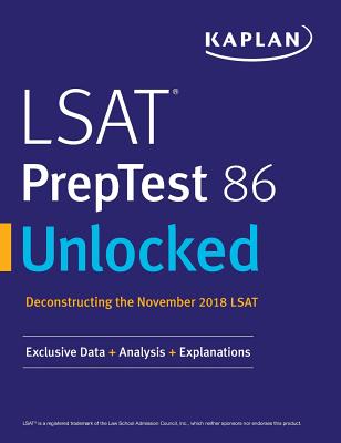 LSAT PrepTest 86 Unlocked: Exclusive Data + Analysis + Explanations By Kaplan Test Prep Cover Image