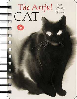 The Artful Cat 2025 Weekly Planner Calendar: Brush and Ink Watercolor Paintings by Endre PenovÃ¡c
