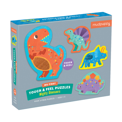 Mighty Dinosaurs My First Touch & Feel Puzzle By Irene Chan (Illustrator) Cover Image