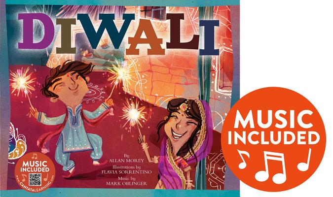 Diwali (Holidays in Rhythm and Rhyme) By Allan Morey, Mark Oblinger (Arranged by), Flavia Sorrentino (Illustrator) Cover Image