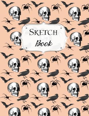 Sketch Book: Halloween Sketchbook Scetchpad for Drawing or Doodling Notebook Pad for Creative Artists #4 Skull Bat Spider Crow By Avenue J. Artist Series Cover Image
