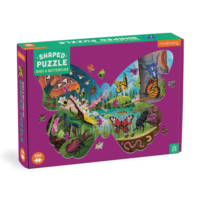 Bugs & Butterflies 300 Piece Shaped Scene Puzzle By Galison Mudpuppy (Created by) Cover Image