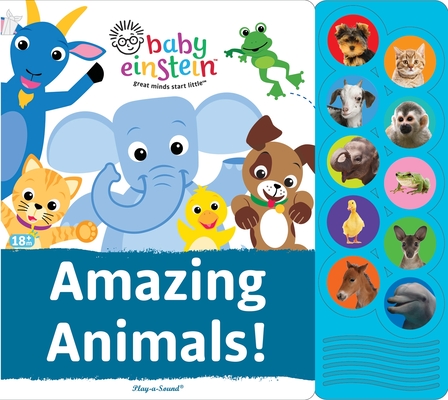 Baby Einstein: Amazing Animals! (Play-A-Sound) By Mark Rader, Nathan Barney (Read by), Meghan Barney (Read by) Cover Image