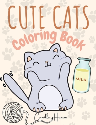 Cute Cartoon Cats Coloring Book For Kids