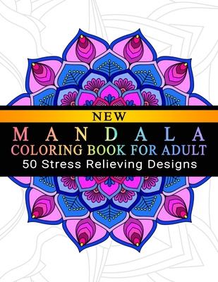 50 animal mandalas coloring book for adults stress relief : Coloring Book  For Adults Stress Relieving Animal