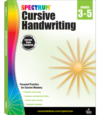 Spectrum Cursive Handwriting, Grades 3 - 5: Volume 22