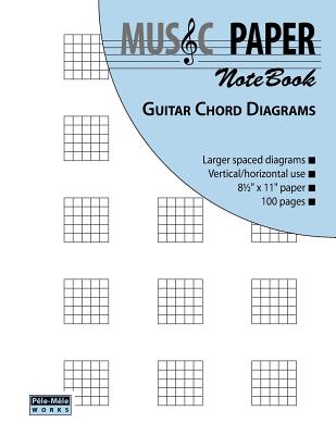MUSIC PAPER NoteBook - Guitar Chord Diagrams By Ashkan Mashhour Cover Image