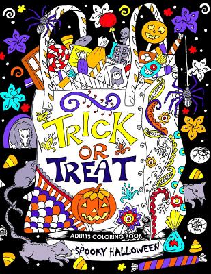 Adults Coloring Book: Spooky Halloween Fun and Relaxing Designs Cover Image