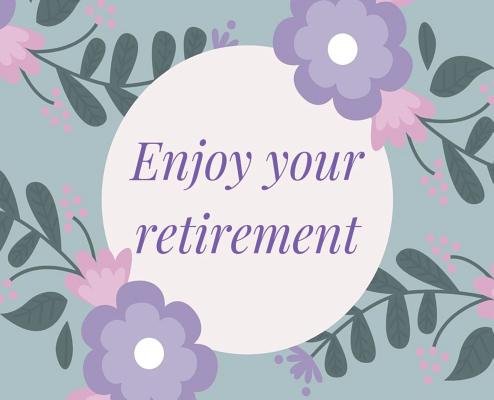 Happy Retirement Guest Book (Hardcover): Guestbook for retirement, message book, memory book, keepsake, landscape, retirement book to sign By Lulu and Bell Cover Image