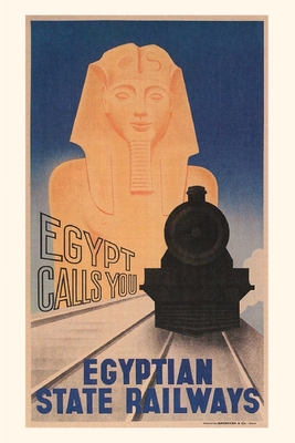 Vintage Journal Poster for Egyptian Railways (Pocket Sized - Found Image Press Journals)