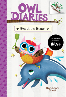 Eva at the Beach: A Branches Book (Owl Diaries #14) (Library Edition) Cover Image
