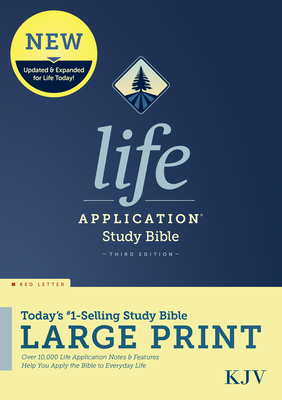 KJV Life Application Study Bible, Third Edition, Large Print (Hardcover, Red Letter) Cover Image