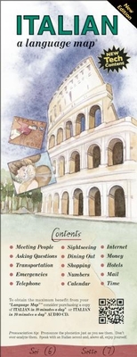 Italian a Language Map: Quick Reference Phrase Guide for Beginning and Advanced Use. Words and Phrases in English, Italian, and Phonetics for Cover Image