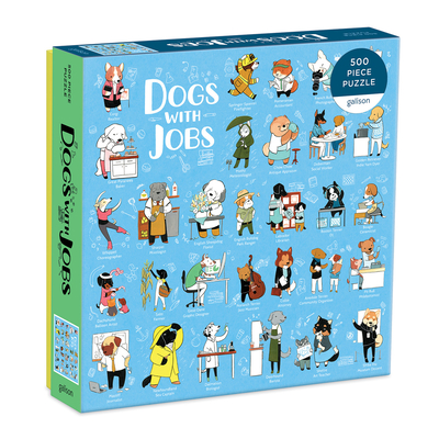 Dogs with Jobs 500 Piece Puzzle By Galison (Created by) Cover Image