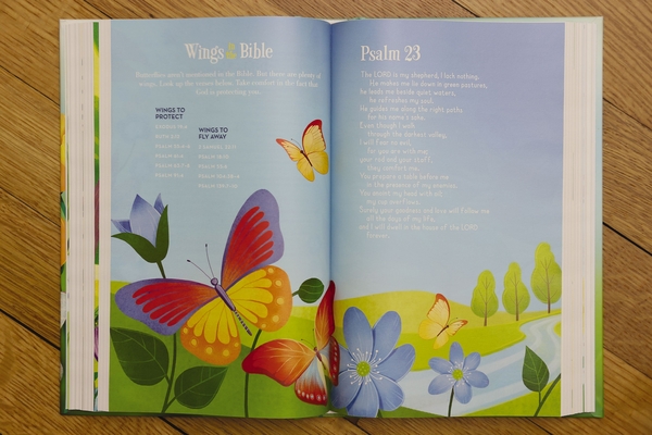 Niv, Butterfly Garden Holy Bible, Hardcover, Comfort Print By Zondervan Cover Image