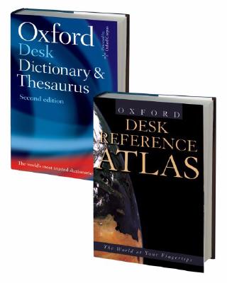 The Desk Reference Set: Consisting of the Desk Reference Atlas, the Oxford Desk Dictionary and Thesaurus 2-Volume Set By Oxford University Press (Manufactured by) Cover Image