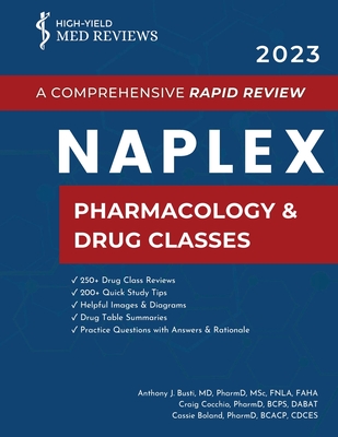 2023 NAPLEX - Pharmacology & Drug Classes: A Comprehensive Rapid Review By Anthony J. Busti (Editor), Craig Cocchio (Editor), Cassie Boland (Editor) Cover Image