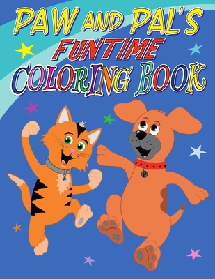 Paw and Pal's Funtime Coloring Book Cover Image