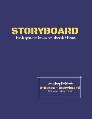 Storyboard - Create your own Comic and Animated Movies - 9 Boxes - Storyboard - AmyTmy Notebook - 100 pages - 8.5 x 11 inch - Matte Cover Cover Image
