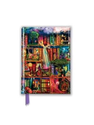 Aimee Stewart: Treasure Hunt Bookshelves (Foiled Pocket Journal) (Flame Tree Pocket Notebooks)