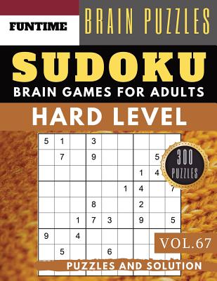 Sudoku Hard: Huge 300 hard SUDOKU puzzle books sudoku hard to extreme difficulty Maths Book to Challenge Your Brain for Adult and S Cover Image