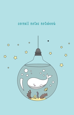 Cornell Notes Notebook: Notes Taking System for High School Adult Student with College Ruled Lines Composition with Cute-Whale-Bulb Theme Cover Image