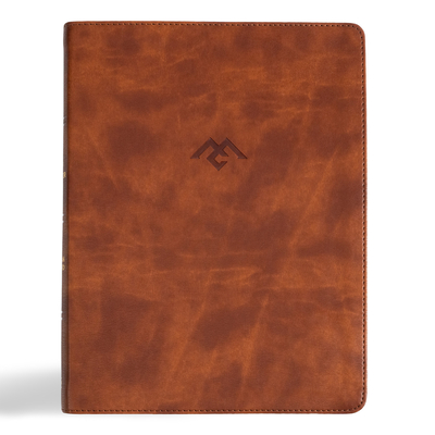 CSB Men of Character Bible, Revised and Updated, Brown LeatherTouch, Indexed Cover Image