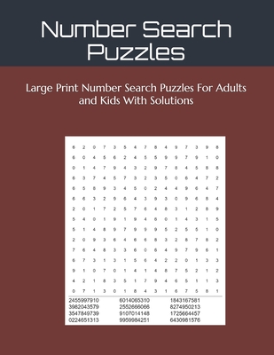 number search puzzles large print number search puzzles for adults and kids with solutions large print paperback the book loft of german village