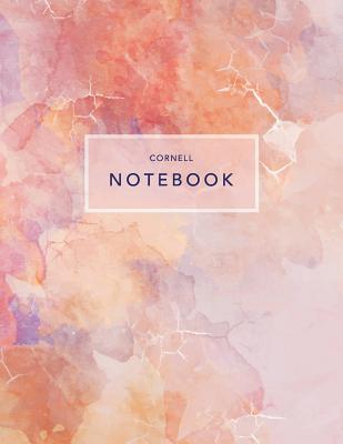 Cornell Notebook: Pink Marble - 120 White Pages 8.5x11" - Note Taking System