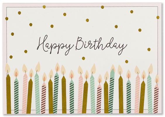 Note Card Happy Birthday By Inc Peter Pauper Press (Created by) Cover Image