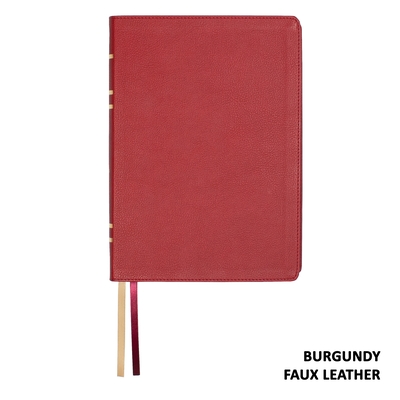 Lsb Giant Print Reference Edition, Paste-Down Burgundy Faux Leather Indexed Cover Image