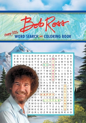Bob Ross Word Search and Coloring Book (Coloring Book & Word Search) By Editors of Thunder Bay Press, Carolyn Saletto (Illustrator) Cover Image