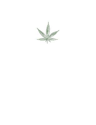 Urban Bis: Notebook 8.5x11 White Matte Cover with Green Bis Leaf By Tia Cole Cover Image