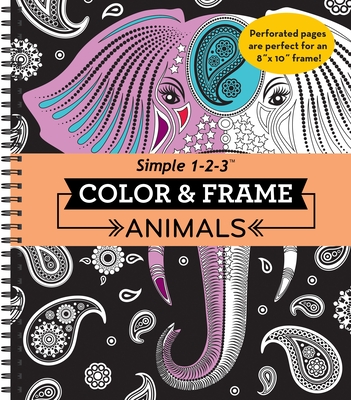 Color & Frame - Animals (Adult Coloring Book) Cover Image