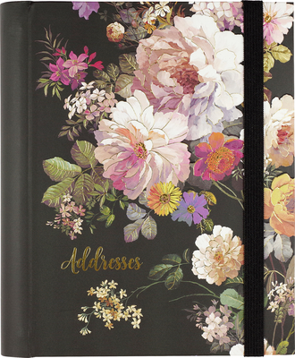 Midnight Floral Large Address Book By Peter Pauper Press Inc (Created by) Cover Image
