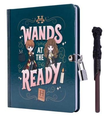 Harry Potter: Wands at the Ready Lock & Key Diary Cover Image