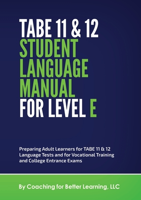 TABE 11 and 12 Student Language Manual for Level E By Cbl Cover Image
