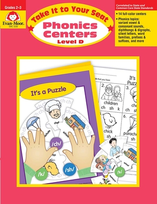 Phonics Centers: Level D (Take It to Your Seat: Phonics Centers) By Evan-Moor Corporation Cover Image