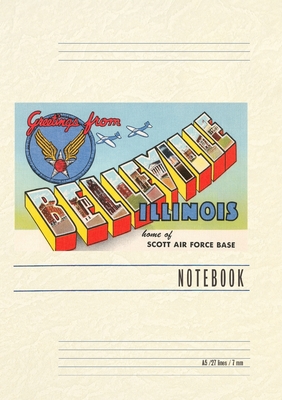 Vintage Lined Notebook Greetings from Belleville, Illinois Cover Image
