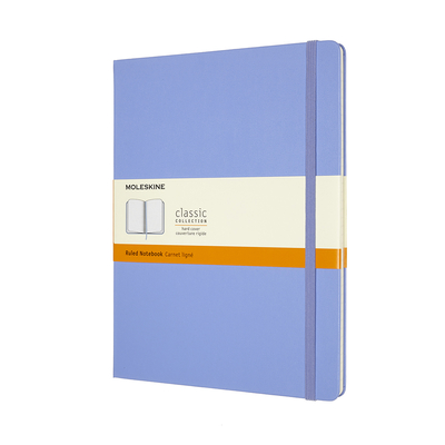 Moleskine Classic Notebook, Extra Large, Ruled, Hydrangea Blue, Hard Cover (7.5 X 9.75) By Moleskine Cover Image