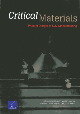 Critical Materials: Present Danger to U.S. Manufacturing By Richard Silberglitt, James T. Bartis, Brian G. Chow Cover Image