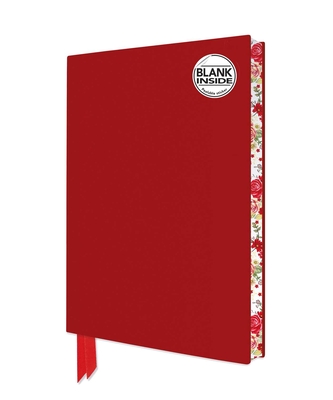 Red Blank Artisan Notebook (Flame Tree Journals) (Blank Artisan Notebooks) Cover Image