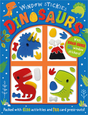 Window Stickies Dinosaurs By Patrick Bishop, Dawn Machell (Illustrator) Cover Image