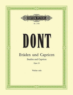 24 Etudes and Caprices Op. 35 for Violin (Edition Peters) (Paperback ...