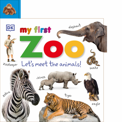 Tabbed Board Books: My First Zoo: Let's Meet the Animals! (My First Tabbed Board Book) Cover Image